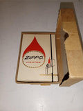 Vintage 1968 Zippo No. 200 Brush Finish Original Box & Factory Shipping Mailer