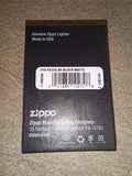 Zippo 218 Regular Black Matte Windproof Lighter – 2021 Brass Bottom – New in Box