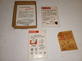 Vintage 1950s Zippo Cardboard Mailing Box & Complete Paper Inserts Ephemera Brad
