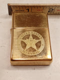 2010 Zippo Windproof Lighter – US Marshal Badge (Unfired High Polish Brass)