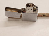 Vintage 1972 Zippo Slim Lighter Brushed Chrome w/ Original Flame Box 100% Origin