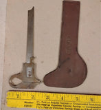 Vtg Arrow No 5 Boley Gauge Sliding Vernier Caliper General Leather Sheath USA