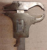 Vtg Arrow No 5 Boley Gauge Sliding Vernier Caliper General Leather Sheath USA