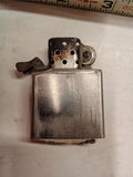 Vintage 1974 Zippo Chrome Windproof Pocket Lighter - Brushed Plain Made in USA