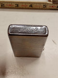 Vintage 1974 Zippo Chrome Windproof Pocket Lighter - Brushed Plain Made in USA