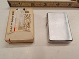 Vintage 1979 Zippo Chrome Windproof Pocket Lighter W/ Original Box - Brushed Fin