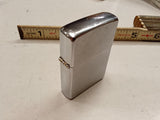 Vintage 1979 Zippo Chrome Windproof Pocket Lighter W/ Original Box - Brushed Fin