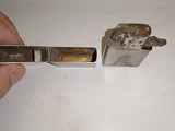 Vintage 1979 Zippo Chrome Windproof Pocket Lighter W/ Original Box - Brushed Fin