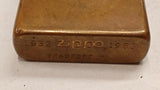 Vintage 1983 Zippo Slim Solid Brass Commemorative Lighter 1932-1983 Bradford PA