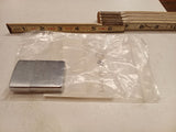 Vintage 1972 Zippo Lighter Standart Size Brushed Chrome 1-Slash Bottom Stamp