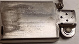 Vintage 1992 Zippo Lighter American Airlines Logo Brushed Chrome D VIII