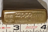 Vintage 1985 Zippo Lighter Regular Solid Brass Commemorative 1932-1985 Bradford