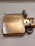 Vintage 1985 Zippo Lighter Regular Solid Brass Commemorative 1932-1985 Bradford