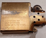 Vintage 1985 Zippo Lighter Regular Solid Brass Commemorative 1932-1985 Bradford