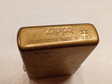 Vintage 1996 Solid Brass Zippo Lighter Matched Case/Insert Made in USA