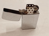 1978 Vintage Zippo Lighter Chrome Pinstripe Cross Hatch Engraved FRANK USA