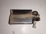 1978 Vintage Zippo Lighter Chrome Pinstripe Cross Hatch Engraved FRANK USA