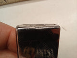 1978 Vintage Zippo Lighter Chrome Pinstripe Cross Hatch Engraved FRANK USA