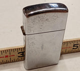 Vintage 1975 Zippo Slim Lighter Chrome INCLUDES Original 1975 Insert + 1999 Guts