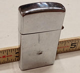 Vintage 1975 Zippo Slim Lighter Chrome INCLUDES Original 1975 Insert + 1999 Guts