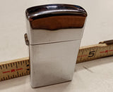 Vintage 1971 Zippo Slim Lighter High Polish Chrome || ZIPPO | 3-Line All Origina