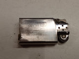 Vintage 1977 Zippo Slim Lighter Chrome Crosshatch Blank / Pinstripe 5-Slash
