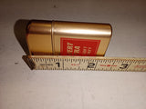 NOS Vintage 1950s Bowers Storm Master Lighter Calvert Extra Whiskey Gold Mint Bo