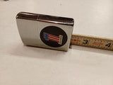 2003 NOS Zippo Harley Davidson Lighter Brushed Chrome No 1 Logo Orange Seal