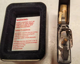 Vintage 1998 Zippo Lighter Bud Racing Black Matte February B XIV With Tin Box