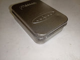 Discontinued Zippo BLU Satin Chrome Blue Flame Lighter & Tin 2007