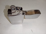 Discontinued Zippo BLU Satin Chrome Blue Flame Lighter & Tin 2007