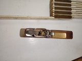 Vintage1985 Zippo Slim Lighter Maroon/Burgundy Matte Powder Coat Bradford PA USA