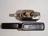 Rare Vintage 1984 Zippo Slim Matte Black Pocket Lighter – First Year of Issue