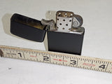 Rare Vintage 1984 Zippo Slim Matte Black Pocket Lighter – First Year of Issue