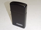 Rare Vintage 1984 Zippo Slim Matte Black Pocket Lighter – First Year of Issue