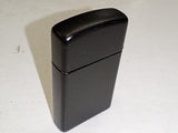 Rare Vintage 1984 Zippo Slim Matte Black Pocket Lighter – First Year of Issue
