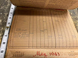 1943 DILLSBURG PA KLUGH Lumber Advertising Calendar Schedule Farm WW2 Accounting