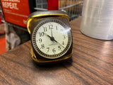 Vintage Made In Germany Westclox Travel Alarm Clock Mechanical 3X3