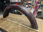 Vtg Ribbed Rear Fender Ariel Square Four Chopper Old Skool Triumph Bsa Norton!