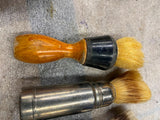 Vtg Shaving Brushes 40's Barber Shaving Collectibles Century Adoration Sta-fast