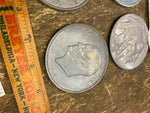 Vtg 3" Indian Oversize Coins Collectible Lot Mercury Dime Eisenhower Bicenten US