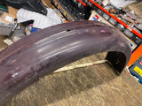 Vtg Ribbed Rear Fender Ariel Square Four Chopper Old Skool Triumph Bsa Norton!