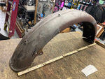 Vtg Ribbed Rear Fender Ariel Square Four Chopper Old Skool Triumph Bsa Norton #2