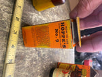 Vtg Hoppe's No. 9 Nitro Powder Solvent 2oz Glass Orig Box Gun Cleaning Oil can