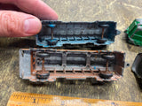 Vtg Midgetoys Train Metal Set Lot Steam Engine Passenger cars Toy Collectible!