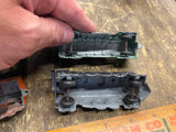 Vtg Midgetoys Train Metal Set Lot Steam Engine Passenger cars Toy Collectible!