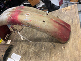 Vtg Ribbed Rear Fender Ariel Square Four Chopper Old Skool Triumph Bsa Enfield H