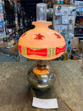 Vtg Budweiser Beer Bar Wall Sconce Oil Lamp Style Hanging type light Sign Brewer