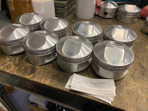 Ross Pistons Kit Hemi Chrysler Dodge 592 71557 4" bore Racing forged set