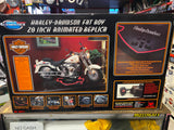 NIB 28"  New Bright Authentic Harley Fatboy Automated Replica Sound Lights Displ